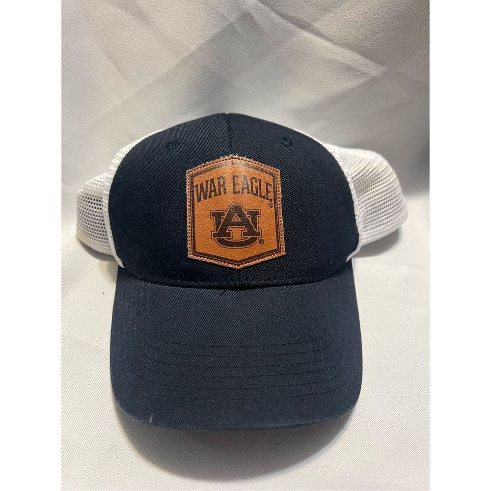 Auburn Hat Mesh SnapBack Navy Blue White